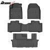 Honda Pilot 8 Seats 2009-2015 Gumové koberce TPE 3D černá