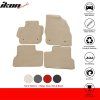 Mazda 3 2010-2013 Tapis de sol textile jeu de 4 pièces nylon beige