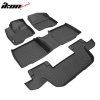 Ford Explorer Bench Seat 2011-2015 Гумени стелки TPE 3D черни