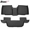 Ford Explorer Bench Seat 2011-2015 Tapis en caoutchouc TPE 3D noir