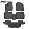 Ford Explorer Bench Seat 2011-2015 Гумени стелки TPE 3D черни