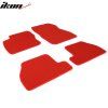 Ford Focus 2011-2015 Tapis textile jeu de 4 pièces nylon rouge