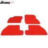 Ford Focus 2011-2015 Tapis textile jeu de 4 pièces nylon rouge