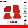 Ford Focus 2011-2015 Tapis textile jeu de 4 pièces nylon rouge
