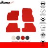 Ford Focus 2011-2015 Textilní koberce 4dílná sada nylon červená