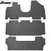 Honda Odyssey 2011-2017 Tapis textiles jeu de 3 pièces nylon gris