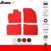Toyota Prius 2012-2015 Tapis de sol textile nylon rouge