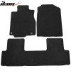 Honda CRV 2012-2016 Tapis textile jeu de 3 pièces nylon noir