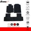 Honda CRV 2012-2016 Tapis textile jeu de 3 pièces nylon noir