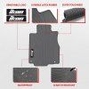 Honda CRV 2012-2016 Tapis en caoutchouc jeu de 3 pièces gris