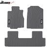 Honda CRV 2012-2016 Tapis en caoutchouc jeu de 3 pièces gris