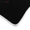 Tesla Model S 2012-2019 Tapis de sol textile nylon noir avec bordure blanche