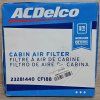 ACDelco Filtro de habitáculo CF188