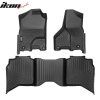 Ram 1500/2500/3500 Crew Cab 2012-2024 Tapis de sol en caoutchouc TPE 3D noir