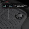 Ford Escape 2013-2019 Ford C-Max 2013-2018 Гумени стелки TPE 3D черни