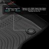 Ford Explorer Bucket Seat 2015-2019 Tapis en caoutchouc TPE 3D noir