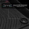 Hyundai Sonata 2015-2019 Kia Optima 2016-2020 Gumové koberce TPE 3D čierna
