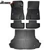 Ford Mustang 2015-2023 Tapis de sol en caoutchouc TPE 3D noir