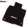 Honda Civic 4-Door 2016-2021 Tesxtilní koberce 4dílná sada černá s červeným lemem a logem FC