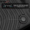 BMW 5-Series G30 2017-2023 Gumové koberce TPE 3D černá