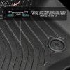 Chevrolet Bolt EV 2017-2023 Tapis en caoutchouc TEP 3D noir