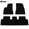 Tesla Model 3 2017-2023 Tapis textile, lot de 3 pièces, nylon noir