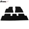 Tesla Model 3 2017-2023 Tapis textile, lot de 3 pièces, nylon noir