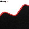 Tesla Model 3 2017-2023 Tapis de sol textile ensemble de 3 pièces nylon noir avec bordure rouge