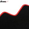 Tesla Model 3 2017-2023 Textile Floor Mats 3-Piece Set Nylon Black with Red Trim
