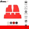 Tesla Model 3 2017-2023 Textile Floor Mats 3-Piece Set Red