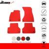 Audi A5 RS5 S5 Sportback 2018-2024 Tapis de sol textile nylon rouge