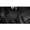 Alfa Romeo Stelvio Tapis de sol textile noir-rouge