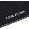 Alfa Romeo Giulia Tapis de sol textile noir-argent RWD 4x2
