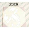 Abarth 500/Grande Punto/Evo Autocollant Abarth, blanc