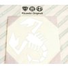 Abarth 500/Grande Punto/Evo Sticker Abarth, alb
