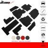 Mazda CX-9 2020-2023 Tapis textile jeu de 9 pièces nylon noir