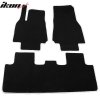 Tesla Model Y 2020-2024 Textile floor mats nylon black with white trim