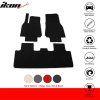 Tesla Model Y 2020-2024 Tapis textile nylon noir avec bordure blanche