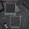 Ford Explorer 6 Seats 2020-2025 Tapis en caoutchouc TPE 3D noir