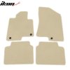 Kia K5 Optima 2021-2023 Textile Floor Mats 4-Piece Set Nylon Beige