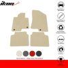 Kia K5 Optima 2021-2023 Tapis textile jeu de 4 pièces nylon beige