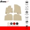Kia K5 Optima 2021-2023 Tappetini in tessuto set di 4 pezzi nylon beige