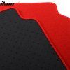 Kia K5 Optima 2021-2023 Tapis textile jeu de 4 pièces nylon rouge