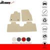 Ford Mustang Mach-E 2021-2024 Tapis textile jeu de 3 pièces beige