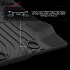 Ford Bronco 4DR 2021-2025 Tapis en caoutchouc jeu de 3 pièces noir