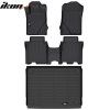 Ford Bronco 4DR 2021-2025 Tapis en caoutchouc jeu de 3 pièces noir