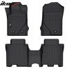 Ford Bronco 4DR 2021-2025 Tapis de sol en caoutchouc Jeu de 3 pièces TPE 3D noir
