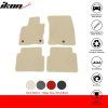 Ford Bronco Sport 2021-2025 Tapis de sol textile jeu de 4 pièces nylon beige