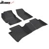 Corolla Cross FWD 2022-2024 Tappetini in gomma set da 3 pezzi TPE 3D nero