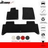 Rivian R1T 2022-2025 Tappetini in tessuto set da 3 pezzi nylon nero